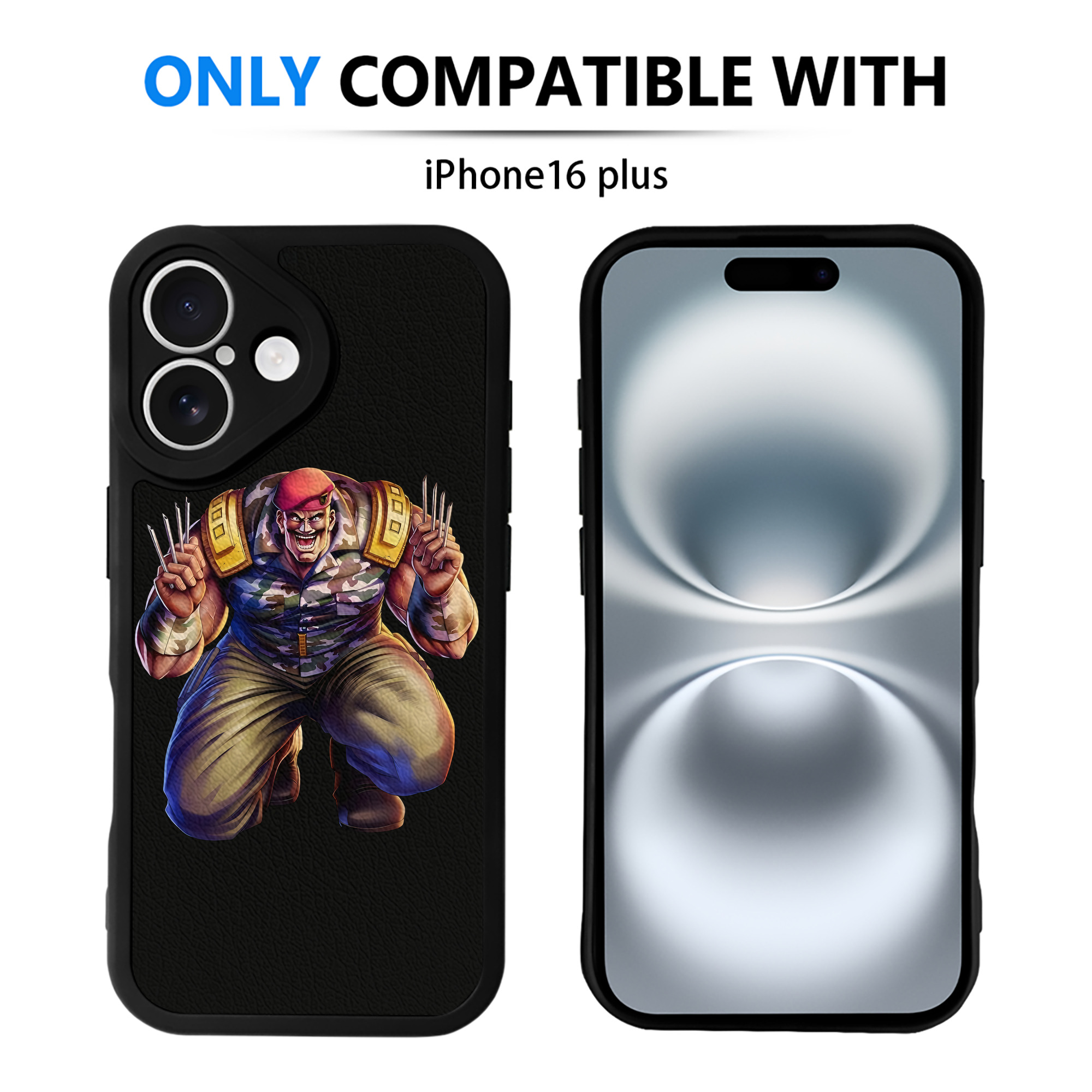 （画像用） 北斗の拳 Fist of the North Star 【iPhone 16シリーズ対応】シリコンスマホケース（レザー調） 材質：シリコン